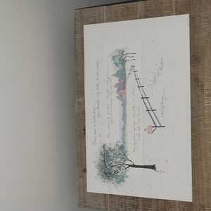 Vintage 1989 D Morgan "I Love You Mother" Print